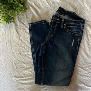Womens Silver Skinny Jeans.